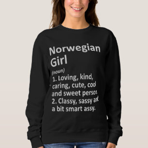 Sudadera Noruega, Chica noruego y divertida casa de campo,