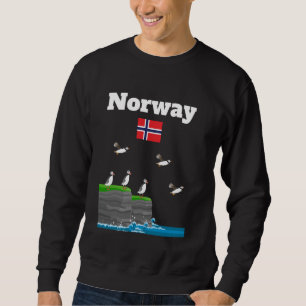 Sudadera Noruega Colonia de Puffin Mar Acanos Noruega Bande