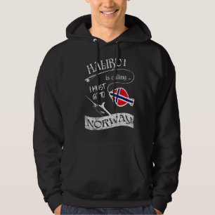 Sudadera Noruega: El Halibut Pesquero Llama Debo Ir