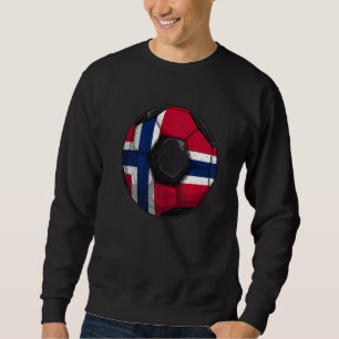 Sudadera Noruega Fútbol Bandera de Noruega Chicos Hombres N