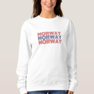 Sudadera Noruega moderna Escandinavia Bandera País Souvern