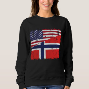 Sudadera Noruega Norge Bandera Noruego Norteamericana Orgul
