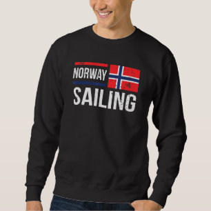 Sudadera Noruega Vela Bandera Marineros Partidos De Barco E