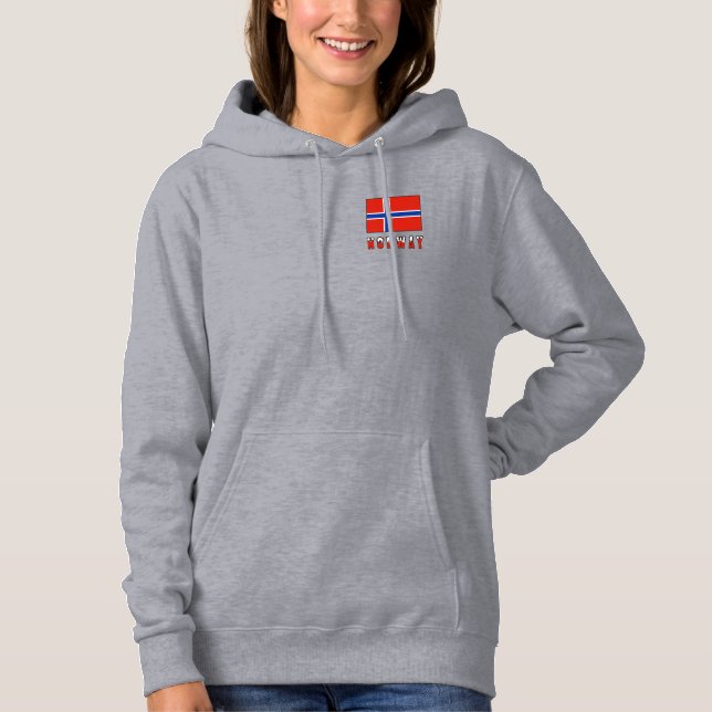 Sudadera Noruega y Bandera de Noruega (Anverso)