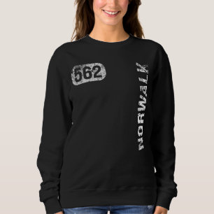 Sudadera Norwalk California 562 Area Code Vintage Retro