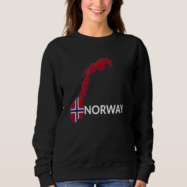 Sudadera Norway Flag Hiking Holiday Norway Norwegian Flag (Anverso)
