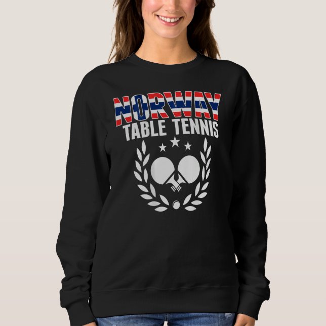 Sudadera Norway Ping Pong     Norwegian Table Tennis Suppor (Anverso)