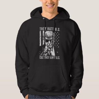 Sudadera Nos odian porque no son la bandera estadounidense