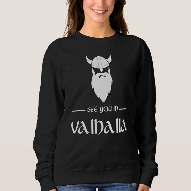 Sudadera Nos Vemos En Valhalla Viking Norse (Anverso)