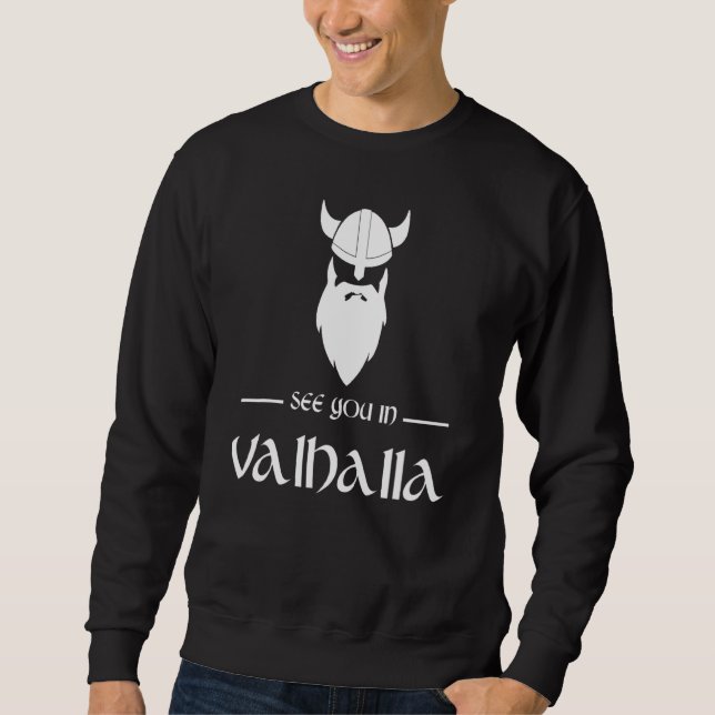 Sudadera Nos Vemos En Valhalla Viking Norse (Anverso)
