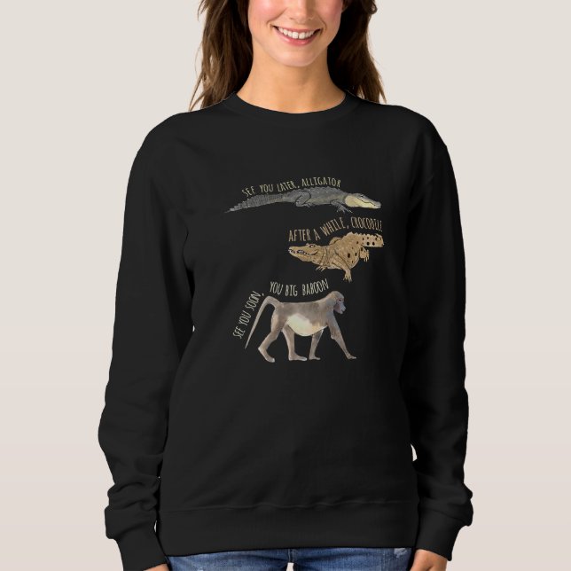 Sudadera Nos vemos luego como un cocodrilo (Anverso)
