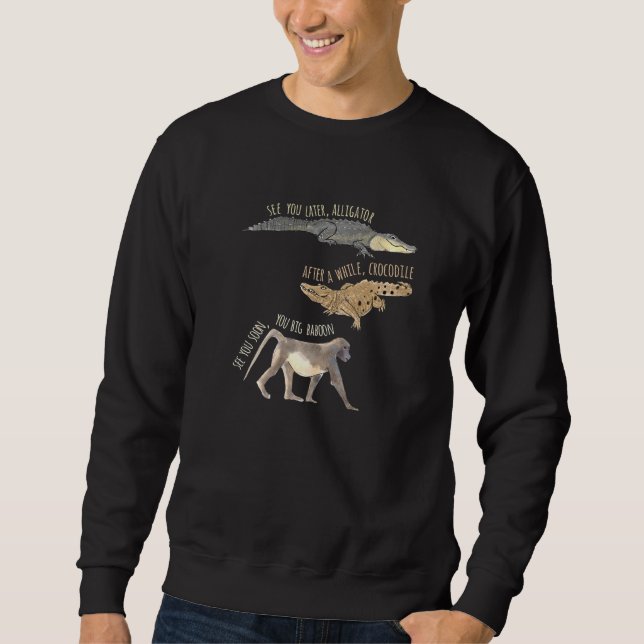 Sudadera Nos vemos luego como un cocodrilo (Anverso)