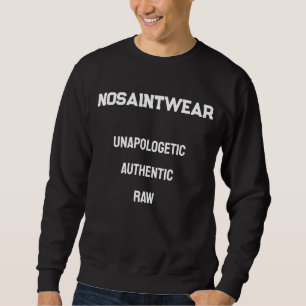 Sudadera NoSaintWear Ala y Texto