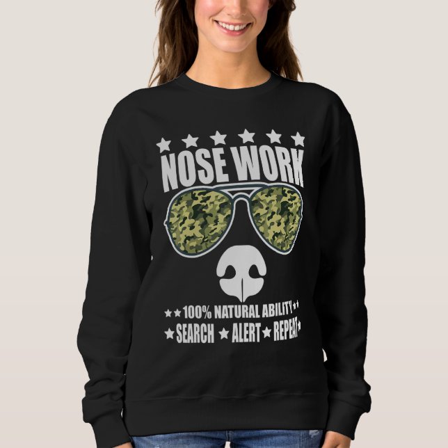 Sudadera Nosework Dog Sport Training Nose Work Scent Work F (Anverso)