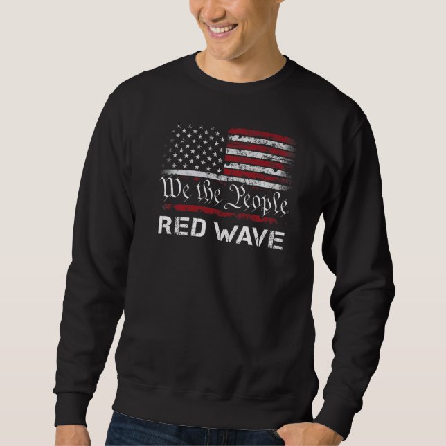 Sudadera Nosotros, el pueblo, Ola Roja 2024 Elecciones Repu (Anverso)
