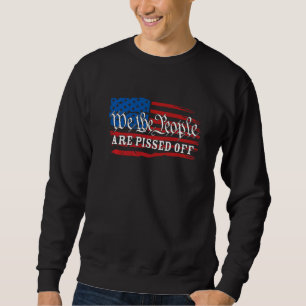 Sudadera Nosotros la gente estamos enojados bandera de EE. 