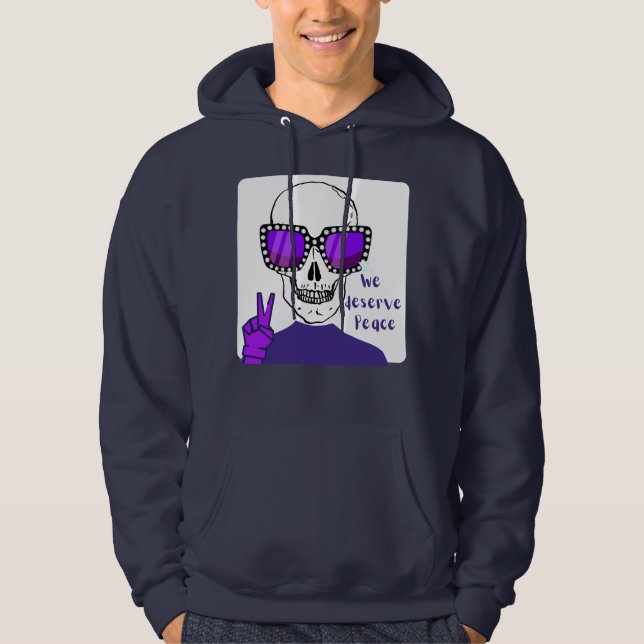 SUDADERA NOSOTROS MERECEMOS PAZ (Anverso)