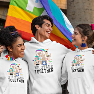 Sudadera Nosotros nos mantenemos juntos Orgullo Gente LGBTQ