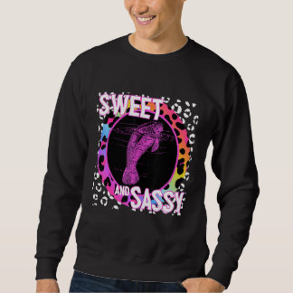 Sudadera Nostalgia de Manatee 90 Impresión de leopardo arco