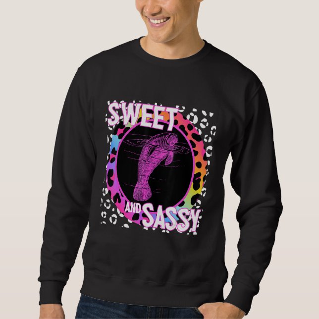 Sudadera Nostalgia de Manatee 90 Impresión de leopardo arco (Anverso)
