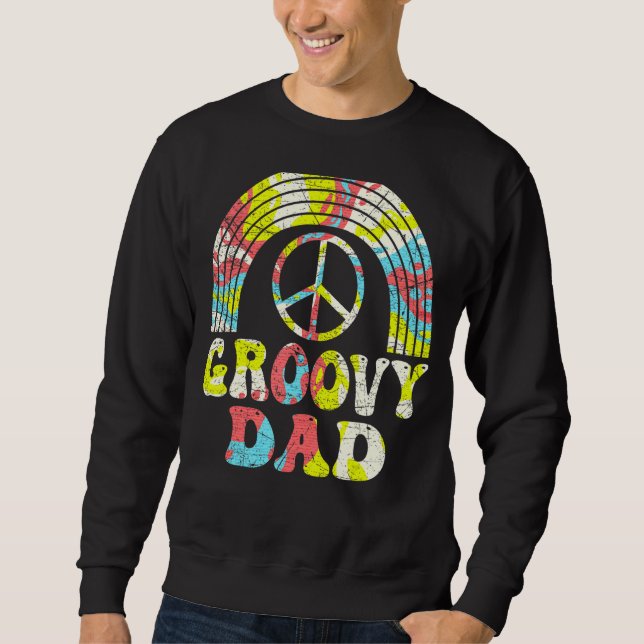 Sudadera Nostalgia estética de 1970 de Mens Groovy Dad (Anverso)