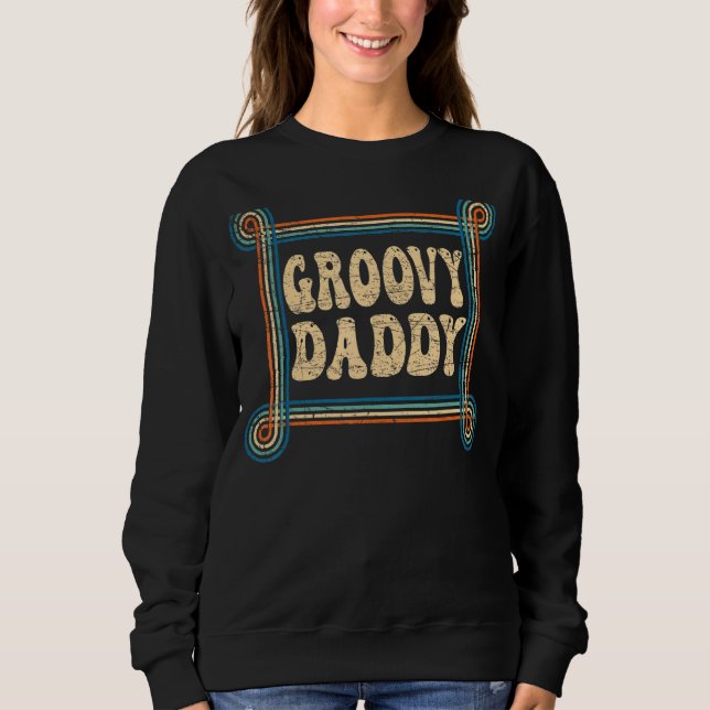 Sudadera Nostalgia estética de 1970 de Mens Groovy Daddy (Anverso)