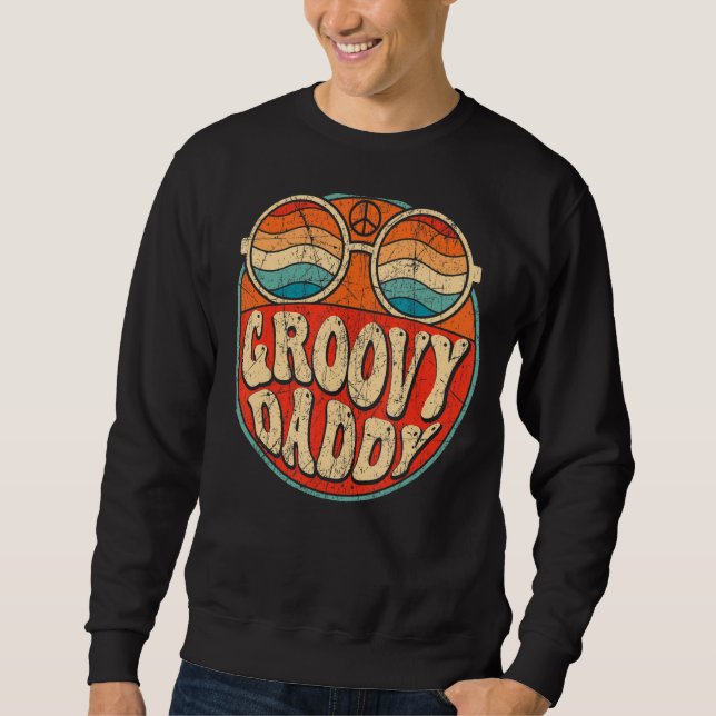 Sudadera Nostalgia estética de 1970 de Mens Groovy Daddy (Anverso)