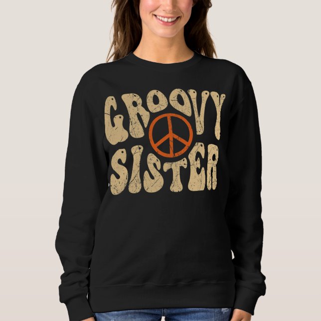Sudadera Nostalgia estética de Groovy Sister de los años 70 (Anverso)