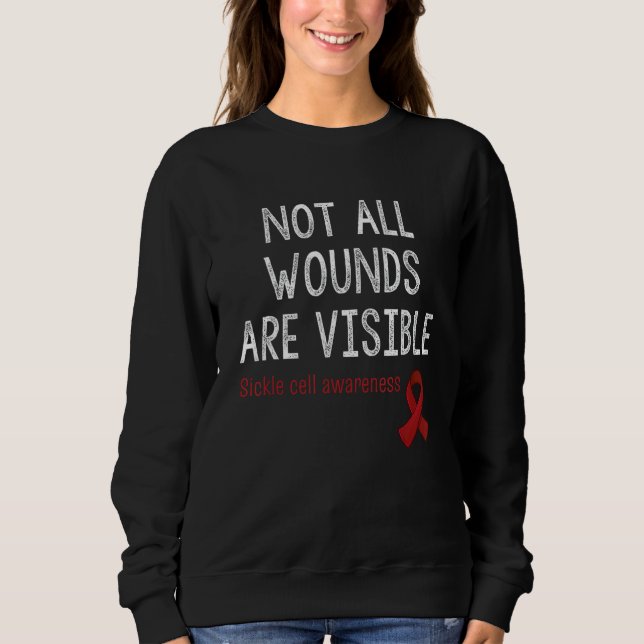 Sudadera Not All Wounds Are Visible Sickle Cell Awareness (Anverso)