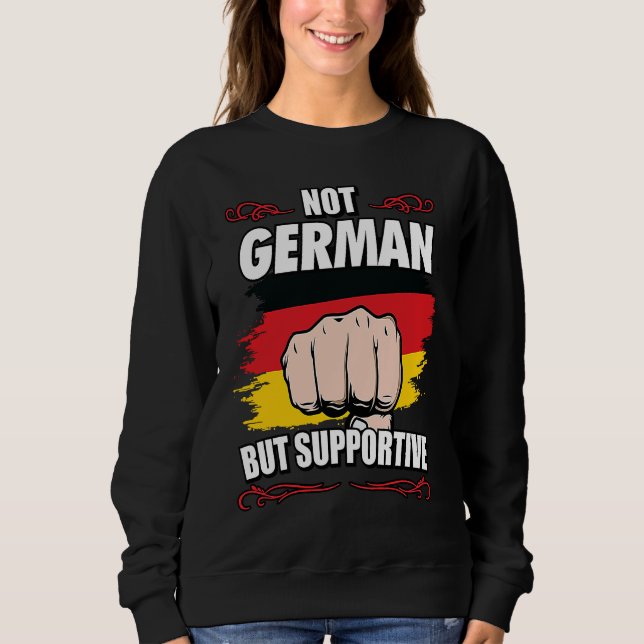 Sudadera Not German But Supportive Travel Tourist German Ge (Anverso)