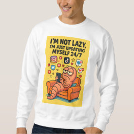 Sudadera "Not Lazy" Meme Hoodie – Social Media Worm Life