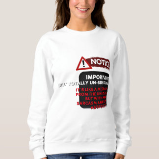 Sudadera Nota: Importante (Pero Totalmente No Serio) - Dive