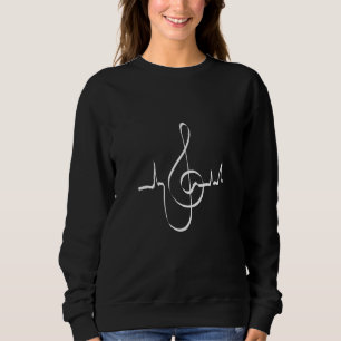 Sudadera Nota Musical Treble Clef Símbolo musical para músi