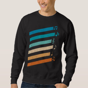 Sudadera Notas De Música Vintage Para El Profesor De Música