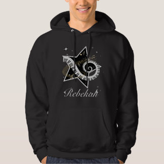 Sudadera Notas de oro personalizadas de la estrella musical