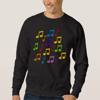 Sudadera Notas musicales de color