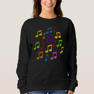 Sudadera Notas musicales de color