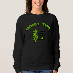 Sudadera Notas Musicales Instrumento Clave Treble Clef Pent