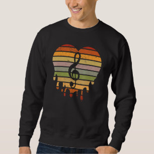 Sudadera Notas Musicales Profesor de Música Cantante Músico