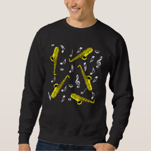 Sudadera Notas musicales saxofónicas