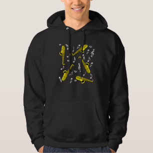 Sudadera Notas musicales saxofónicas