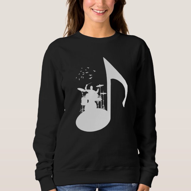 Sudadera Note Birds Drummer (Anverso)