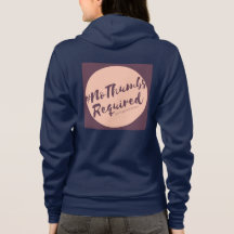 #NoThumbsZip Hoodie obligatorio