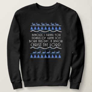 Sudadera Noticias de Gran Alegría Navidad