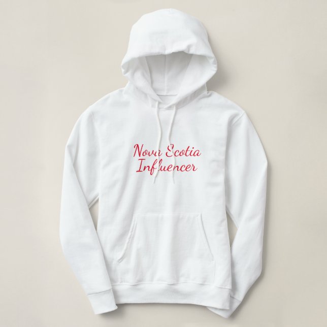 Sudadera Nova scotia Influencer Personalizar, provincia o c (Diseño del anverso)
