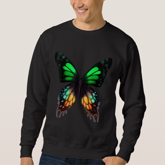Sudadera Novedad de mariposa de mariposa de colector de fal (Anverso)