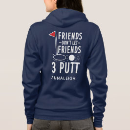 Sudadera Novedad divertida de Putt 3 Amigos de Golf Persona