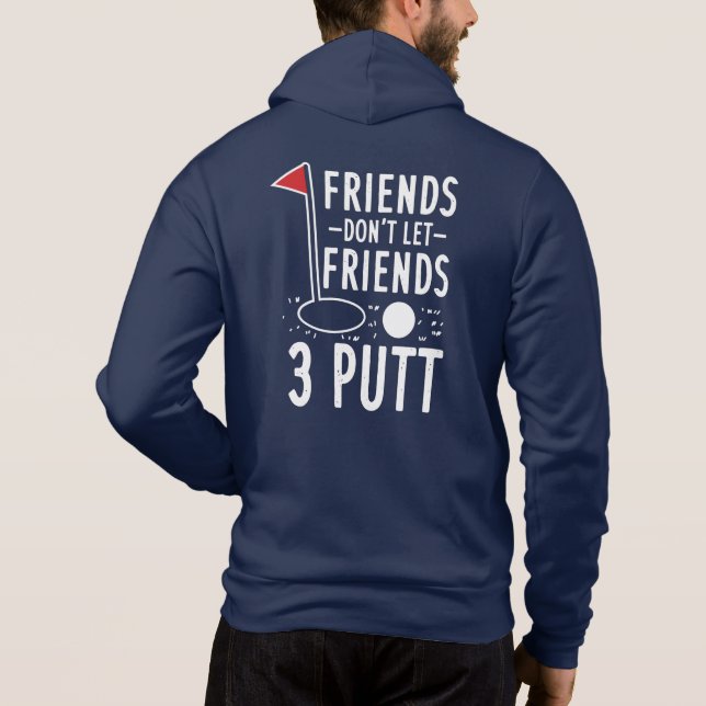Sudadera Novedad divertida para los mejores amigos de golf (Reverso)