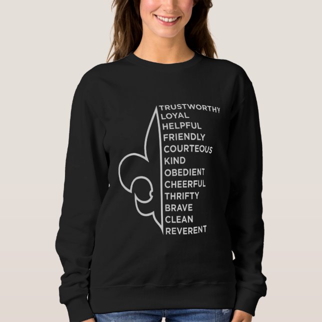 Sudadera Novedad Scout Law Scouting (Anverso)