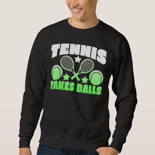 Sudadera Novedad Tennis Takes Balls (Anverso)